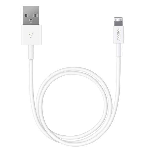 Кабель USB Deppa Apple iPhone 5/5C/5S/5/6/6 Plus/iPad 4/mini/iPod Touch 5/Nano 7 (1,2 метра)