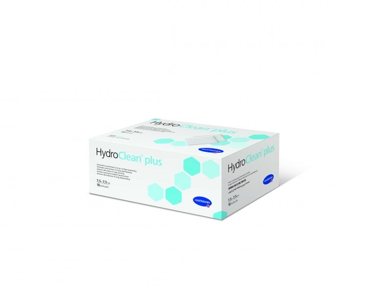HydroClean plus cavity – Повязки актив. раствором Рингера с ПГМБ: 7,5х7,5 см,  NEW