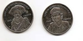 Жизнь Королевы Елизаветы II Набор монет1 крона Фолклендские острова 2012
