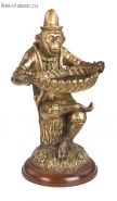 Скульптура Империя Богачо Обезьяна с подносом (22467 Б)
