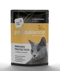 ProBalance Immuno Protection д/кошек с кроликом в соусе. Защита и поддержание иммунитета. 85г