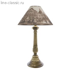 Настольная лампа Империя Богачо (СБ-9) "Колонна испанская цв." (32022 Б) Абажур "Рим"