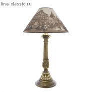 Настольная лампа Империя Богачо (СБ-9) "Колонна испанская цв." (32022 Б) Абажур "Рим"