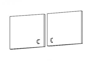 Комплект дверей ДСП для антресоли