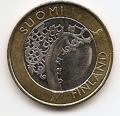 Исконная Финляндия 5 евро Финляндия 2010