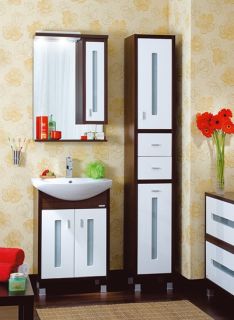 Комплект мебели для ванной комнаты Бриклаер Бали 65