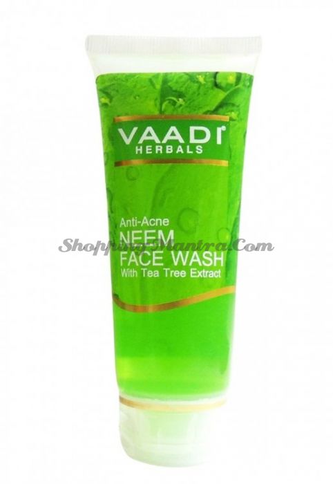 Средство для умывания против прыщей Ним&Чайное дерево Ваади (Vaadi Anti Acne Neem Face Wash)