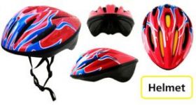 Шлем защитный для взрослых "Helmet" крас/бел/син