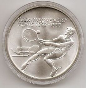 10  лет чехословацкому теннису 500 крон Чехословакия(Федерация)1993