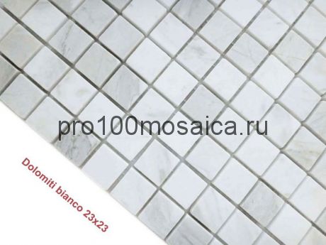 Dolomiti blanco 23 x 23 POL Мозаика серия Pietrine Stone, размер, мм: 298*298*4 (Caramelle)