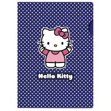 Пластиковая папка уголок  А4 с дизайном "Hello Kitty Classic Blue" (арт. 06175)