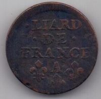 1 лиард 1657г. Франция