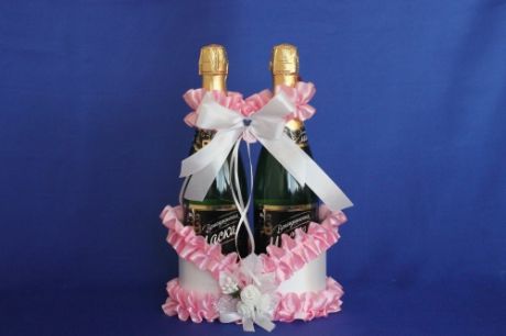 Корзинка д/шампанского розовая