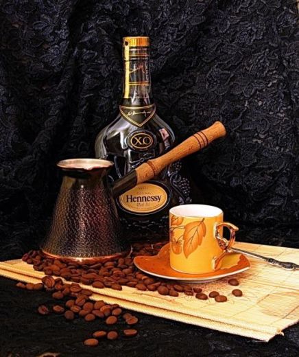 Коньяк - десертный кофе в зернах