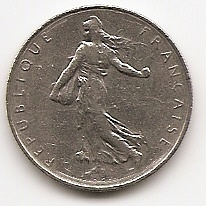 1 франк Франция 1968