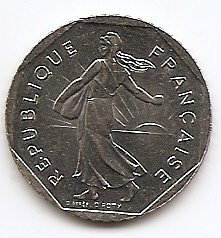 2 франка Франция 2000