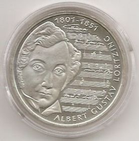 200 лет со дня рождения Альфреда Густава Лорцинга 10 марок Германия 2001