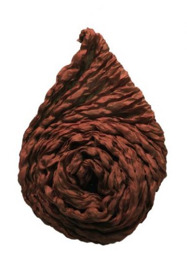 Индийский шёлковый шарф-парео шоколадного цвета (СПб)