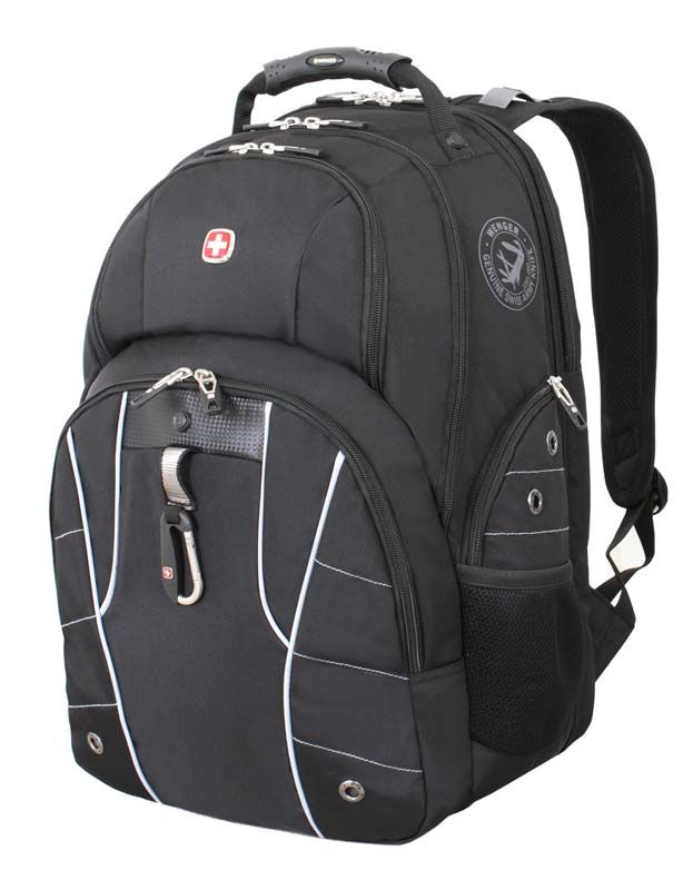 Рюкзак Wenger 15", чёрный/серебристый, 34x18x47 см, 29 л
