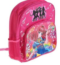 Рюкзак школьный для девочки розовый "Аниме"