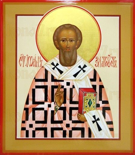 Икона Иоанн Златоуст (рукописная)