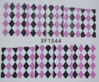 Водная наклейка для дизайна ногтей XF 1544