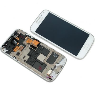 LCD (Дисплей) Samsung i9190 Galaxy S4 mini/i9192 Galaxy S4 mini Duos/i9195 Galaxy S4 mini (в сборе с тачскрином) (в раме) (white) Оригинал