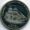 Коламбус  монета Великобритания / Тристан-да-Кунья 1 крона 2006 (Prooflike)