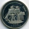 Тибальт монета  Тристан-да-Кунья 1 крона 2006