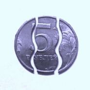 Складная монета (Folding Coin ) + 5  запасных резинок