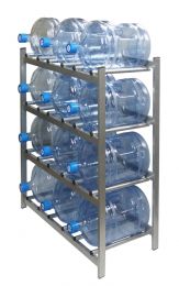 Стеллаж для хранения бутилированной воды "БОМИС-12" на 12 бутылей.