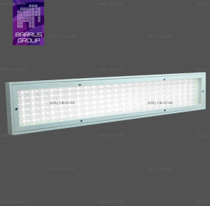 Светильник линейный светодиодный накладной/подвесной   36х660х204 мм    IP40   20 Вт   1845 Лм   3000 К (теплый белый свет)     Прозрачный (призматический)   ДВО02-20-001