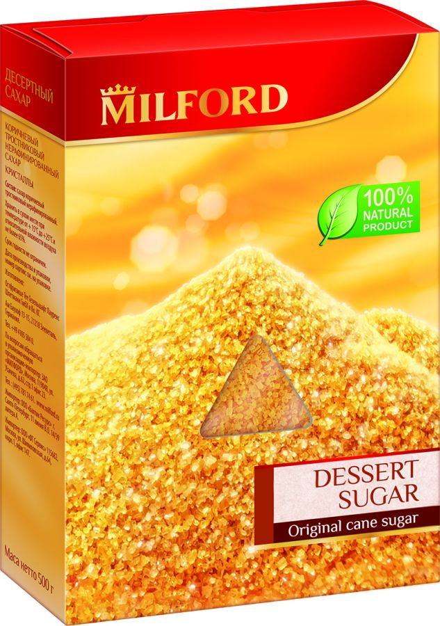 MILFORD Десертный сахар мелкие кристаллы 500 г