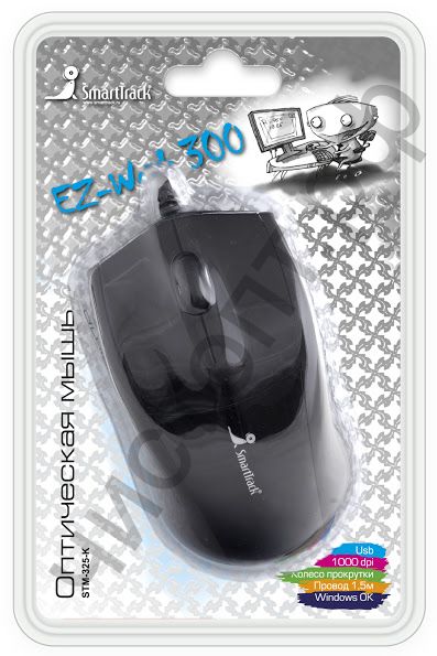 Мышь провод.USB Smartbuy 325 Black (SBM-325-K)
