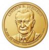 36 президент США Линдон Б.Джонсон  1 доллар США 2015 монетный двор D
