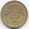 Дуб (Англия)и королевская диадема 1 фунт Великобритания 1987