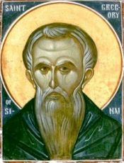 Икона Григорий Синаит (рукописная)