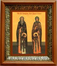 Ксенофонт и Мария (19х22), светлый киот