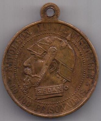 медаль 1870 Франция Редкость AUNC
