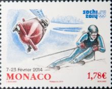 Почтовая открытка Monaco - Сочи 2014