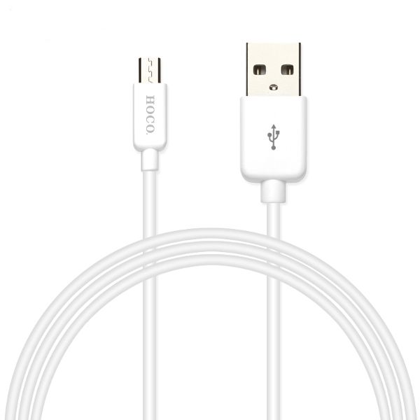 Кабель USB Hoco micro USB UPM01 (1,2 метра) (white)