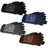 Женские двойные перчатки КАМНИ, цвета в ассортименте