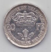 20 франков 1934 г.редкий год.Бельгия