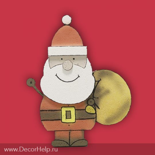 Новогоднее украшение фигурка "Дед мороз"