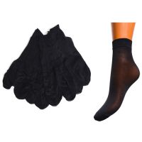 Лайкровые женские носки 10 шт. черного цвета