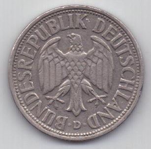 1 марка 1950 г. D. Германия