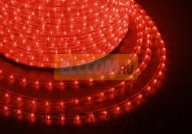 Дюралайт светодиодный, эффект мерцания(2W), красный, 220В, диаметр 13 мм, бухта 100м, NEON-NIGHT