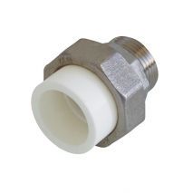 Муфта ПП разборная с наружной резьбой 25мм*3/4" KALDE