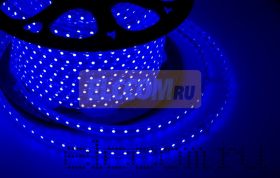 LED лента Neon-Night, герметичная в силиконовой оболочке, 220V, 10*7 мм, IP65, SMD 3528, 60 диодов/метр, цвет светодиодов синий, бухта 100 метров