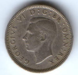 6 пенсов 1948 г. Великобритания